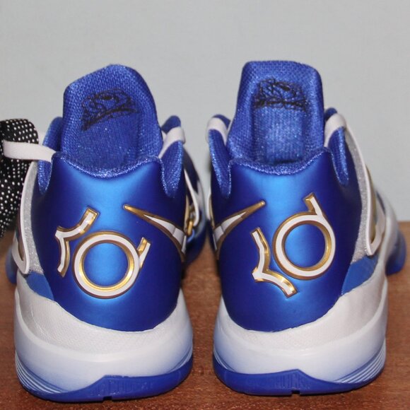 Nike Zoom KD 4 'The Real MVP' Basketball Mens 11 Hyper Royal White - Picture 5 of 6